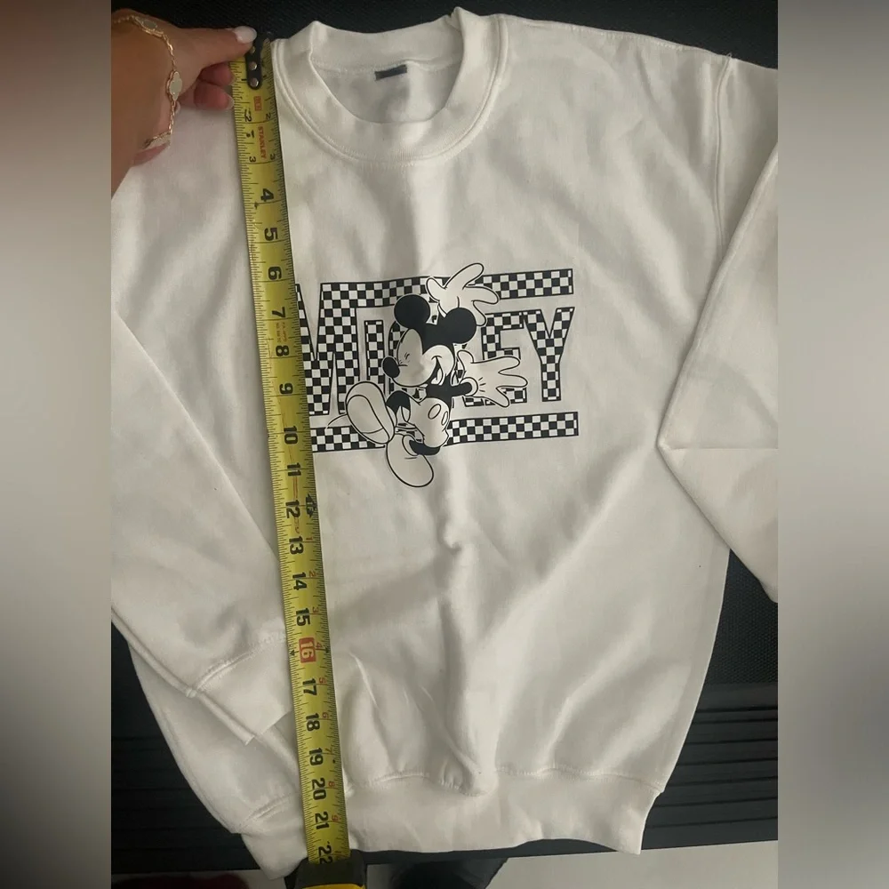 Mickey‎ Checkered Sweatshirt youth size M unisex